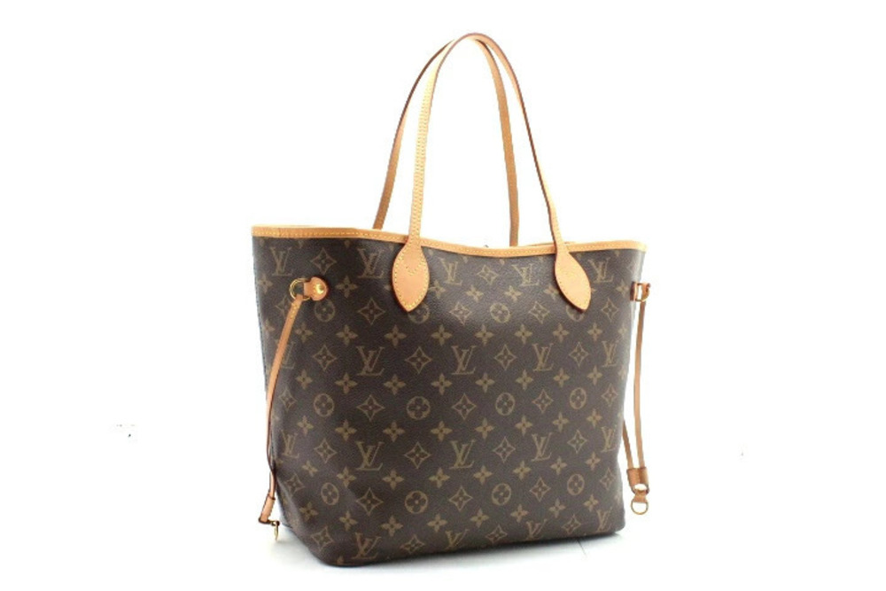 Louis Vuitton Monogram Neverfull Beige Tote Bag Tan